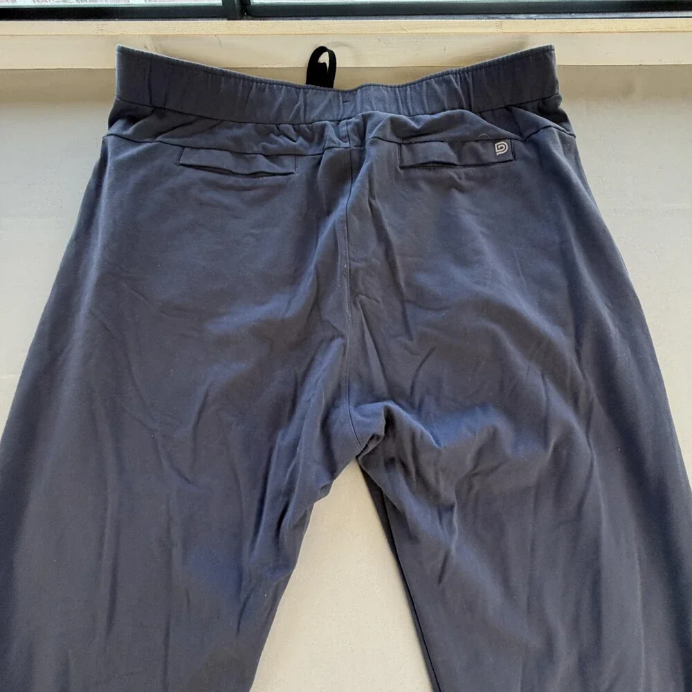 Public Rec Jogger Pants Men 42/30 Blue Nylon Stretch Elastic Waist Casual 41x29